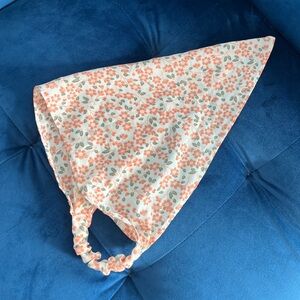orange floral headscarf / headband